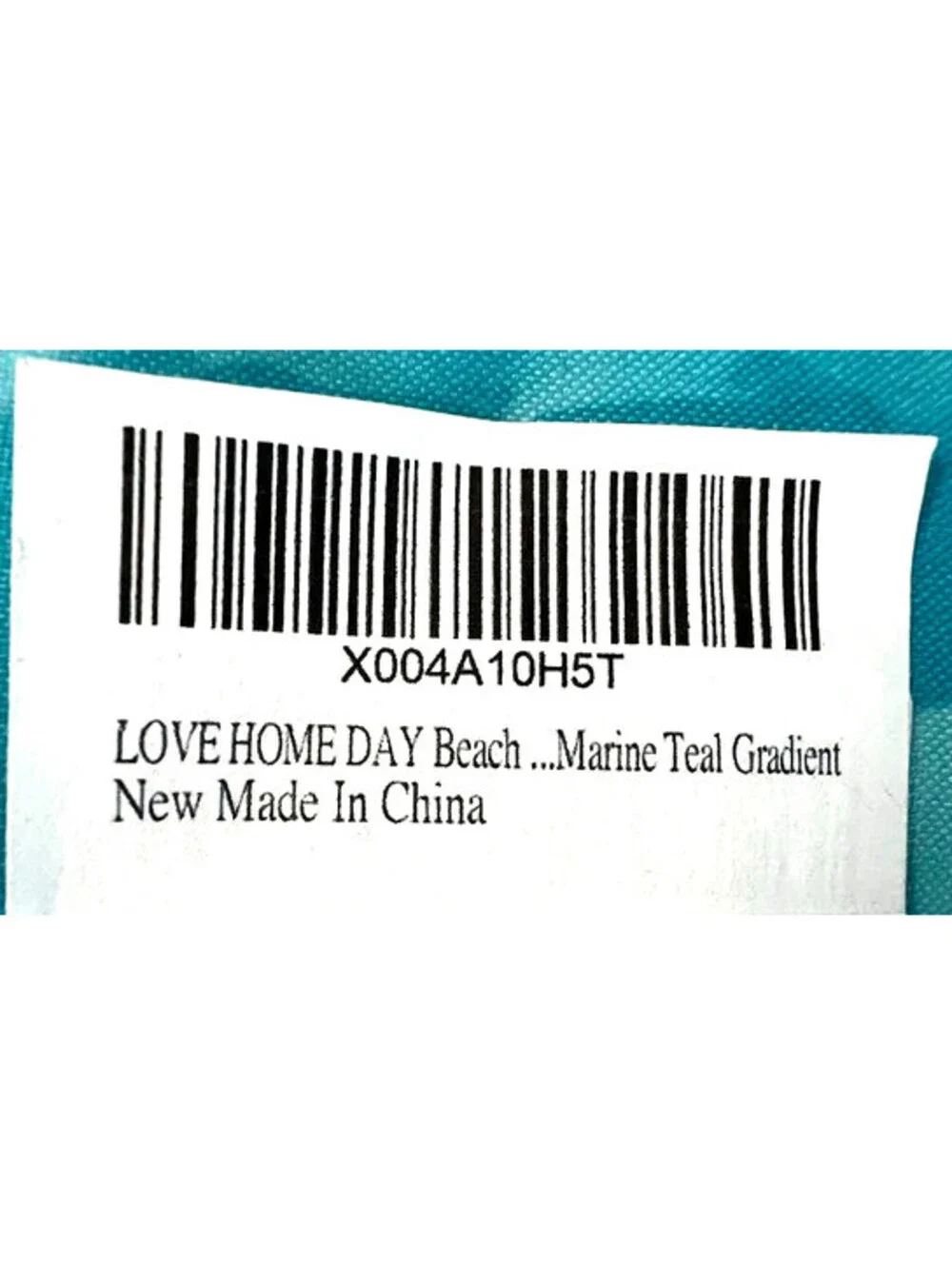 Tie Up Curtain With Ocean Wave Stripes, Teal and White, Rod Pocket *NEW*